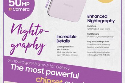 Galaxy S23 and S23 Plus Specification Infographic